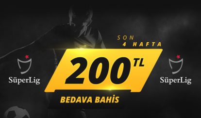 Süper Lig'e 200 TL Bedava Bahis 8